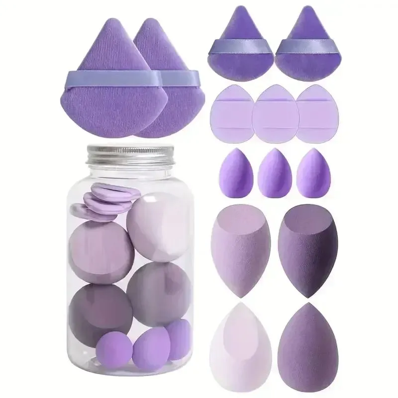 12/14Pcs Makeup Sponge Cosmetic Puff Foundation Sponges Blender Beauty Egg Powder Puffs Make Up Accessories Women Makeup Tools — image 10