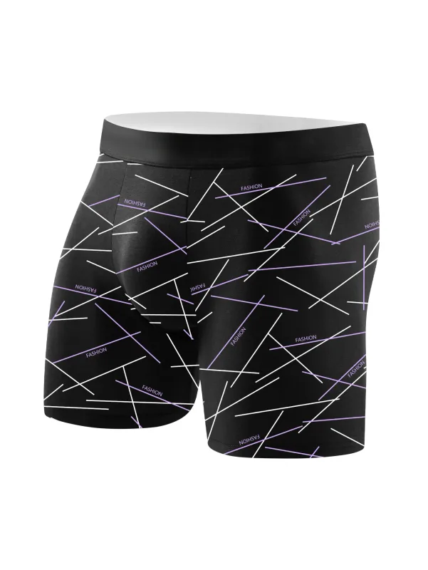 10 Pieces Men's Long Underwear Breathable Soft Men's Long Boxer Briefs Personality Trend Fashion Athleisure Classic Men's Pants — image 15