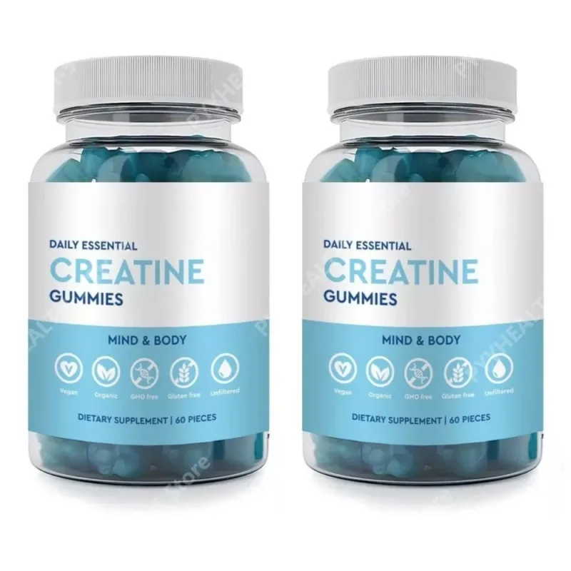 Creatine Gummies Vegan Non-GMO Gluten-Free Low Sugar Organic Supports Athletic Performance for Adults Unisex 60 Count — image 5