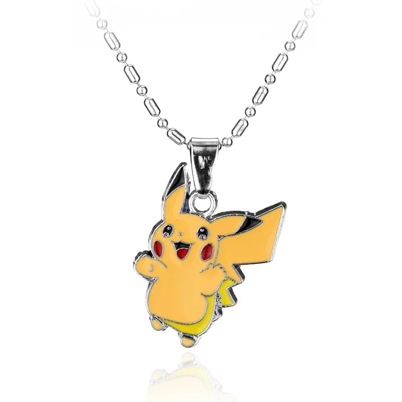 Ball Pendant Necklace Cartoon Pokémon Periphery Pikachu Accessories for Women Men Gifts