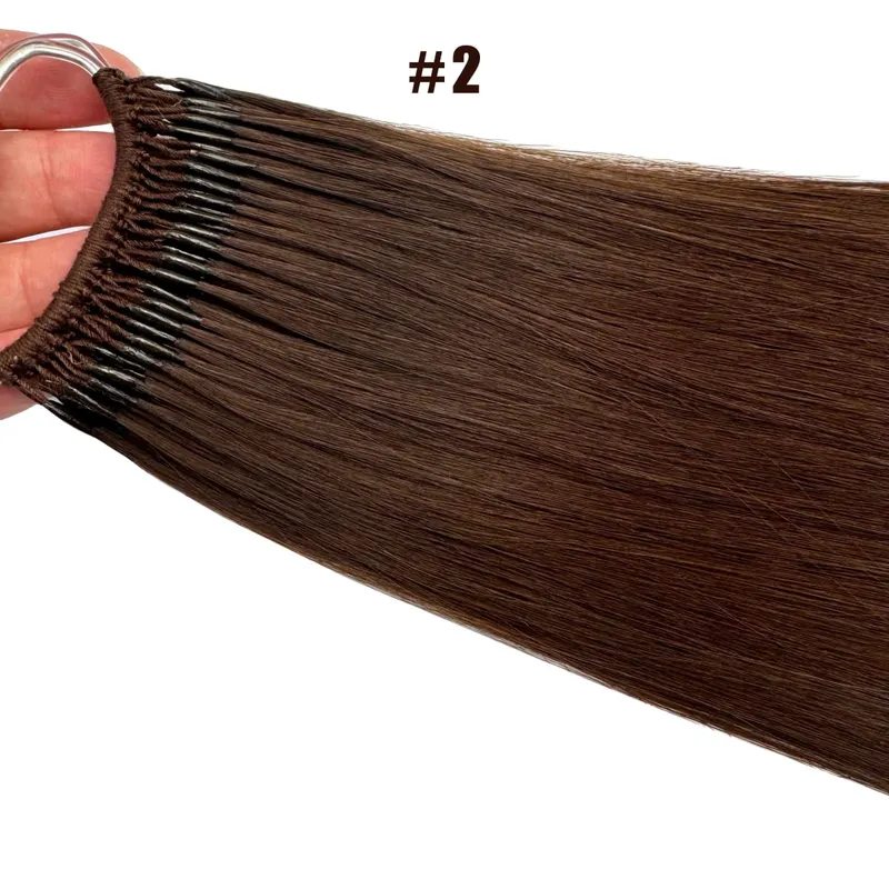 Straight Korea Popular Cotton String Twins Tip Hair Extensions Brazilian Remy Hair 0.5G/Pcs Keratin I-Tip Human Hair For Woman — image 10