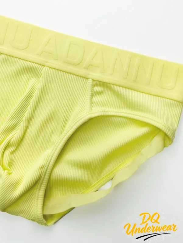1PCS Seluar Lelaki Berusuk Warna Pejal ADANNU Logo Timbul Pinggang Anjal Keselesaan Regangan Seluar Dalam Bikini Harian AD759 — image 2