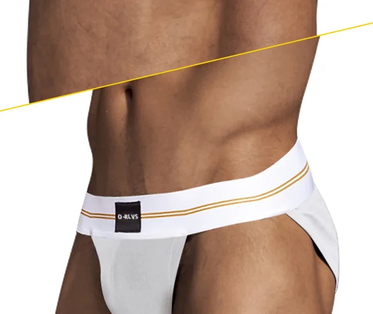 Slip da uomo senza cuciture con design all'anca, intimo da uomo, pantaloni corti da ragazzo, super larghi, larghi 5 cm, con fascia elastica indipendente — image 20