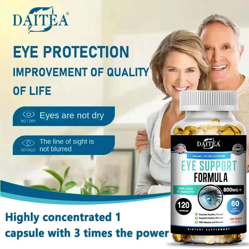 Eye Support Supplements - Vision Myopia Vitamins and Minerals for Eye Care Improve Eye Edema Relieve Fatigue Healthy Macula — image 4