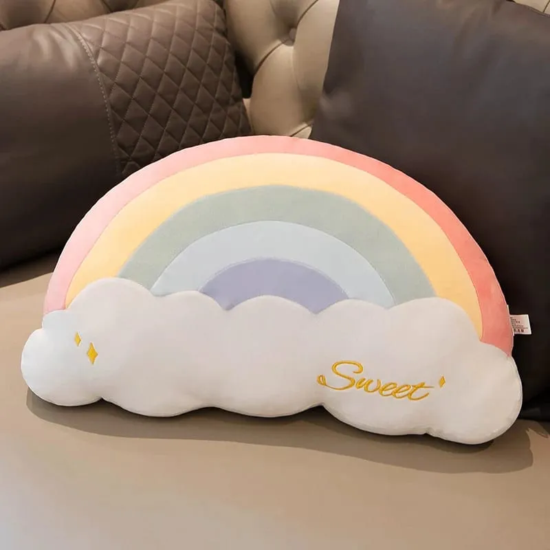 INS HOT Candy Color Cloud Star Plush Pillow Colorful Rainbow Crown Pillow Cushion Sofa Home Decoration Throw Pillow Toy — image 23