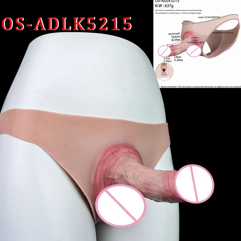 Cintura alta realista pênis manga насадка на член cinta em calcinha vibrador oco silicone extensor pau brinquedo sexual para homem — image 10