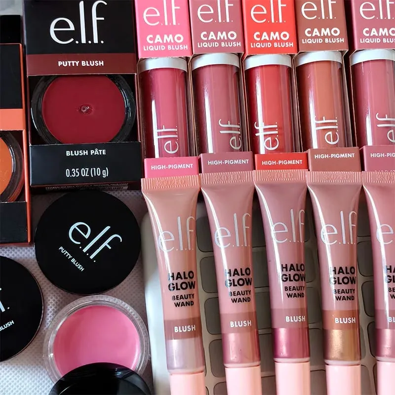Hot Elf Brand Latest Style Multicolored Liquid Powder Blusher Highlight Contour Stick Long-Lasting Natural Cheek Rouge Cosmetics — image 6