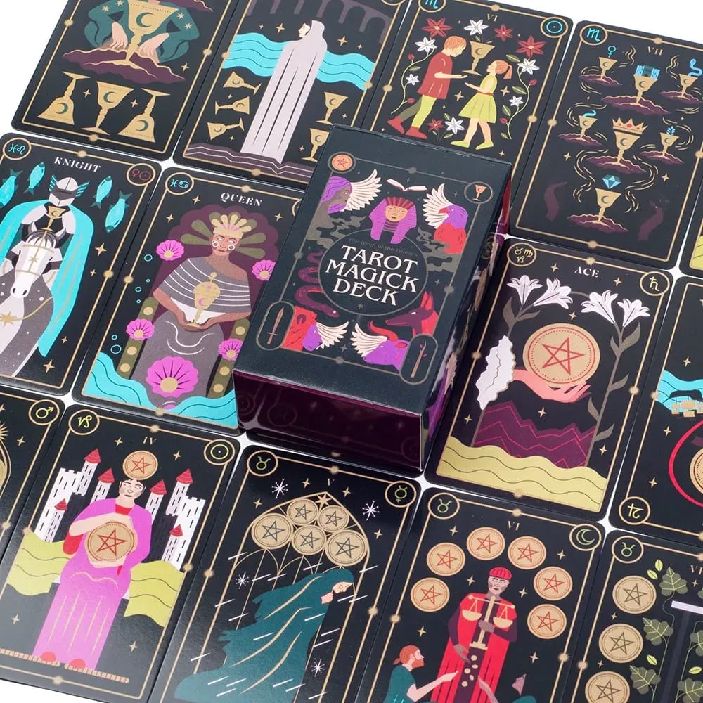 Tarot Magick Deck with Guidebook 10.3x6.1 cm Tabletop Oracle Cards for Parties for Divination and Spiritual Insight Board Game — image 6