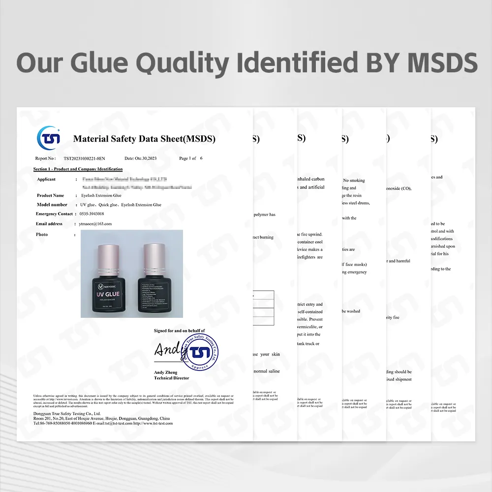 UV Eyelash Glue Adhesive Eyelash Extensions 0.1S Fast Drying Strong False Eye Lash Extension Glue Lasting Custom Logo — image 7