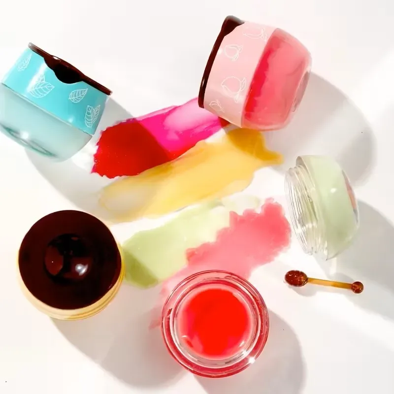 5.5g Lip Sleep Mask Night Sleep Maintenance Moisturizing Lip Gloss Bleach Cream Nourishing Lip Care Strawberry Honey — image 7