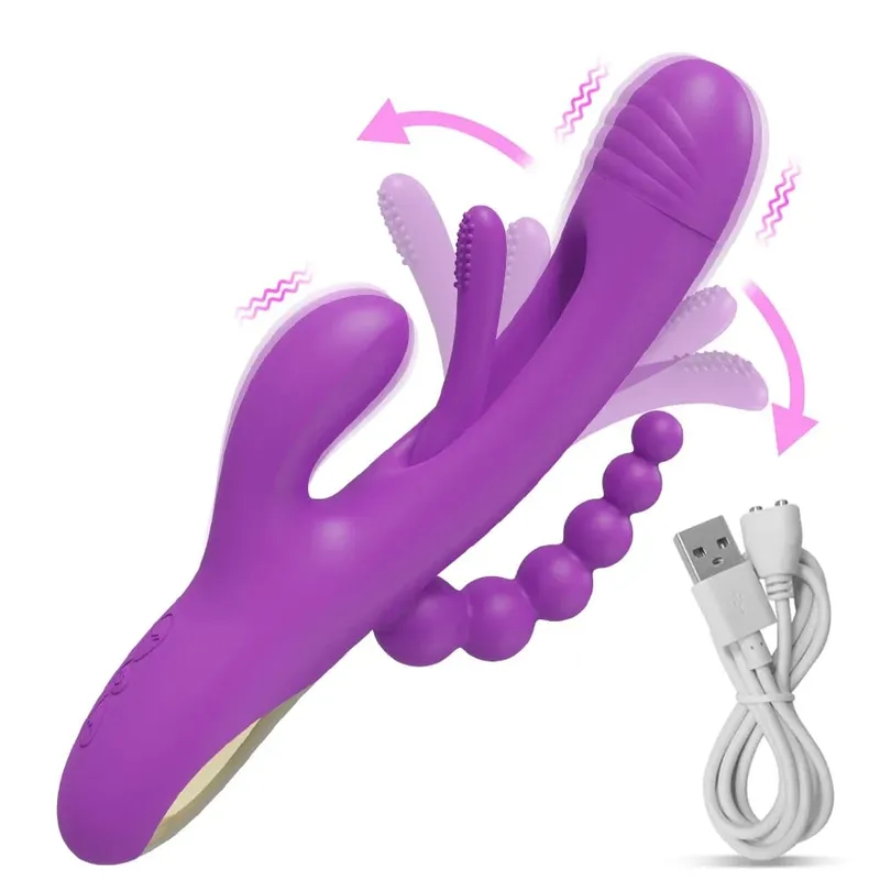 2023 Rabbit Tapping G-Spot Patting Vibrator for Women Clitoris Clit Stimulator Powerful 21 Modes Sex Toy Female Goods for Adults