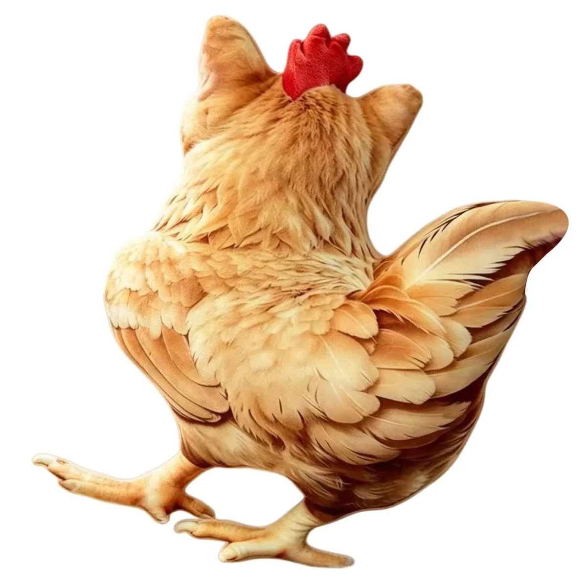 Gato frango engraçado novidade macio travesseiro de pelúcia bonito animal pelúcia sofá almofada 3d laranja malhado gatinho boneca — image 6