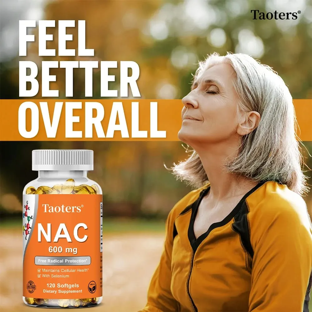 NAC Capsules 600mg - Support Skin Health Antioxidant Promotes Detoxification and Repair Enhance Immunity - Non-GMO — image 3