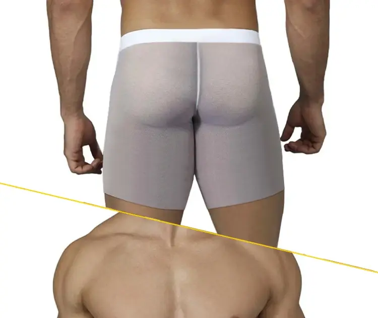 1/3 PCS Men Ice Silk Transparent Boxers 0.01 Ultra-thin Fabric See Through Underpants Seamless Underwear Boxer Shorts — image 14