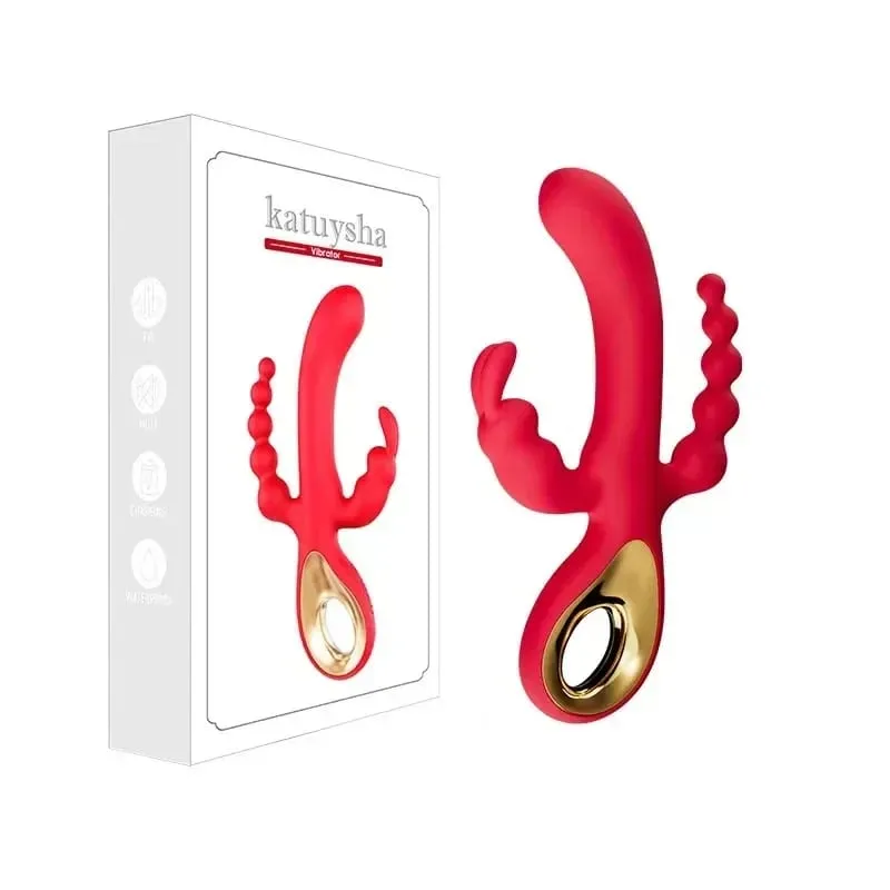 G Spot gode lapin vibrateur pour femmes 3 In1 Clitoris Stimulation Silicone étanche femelle vagin Anal masseur adulte Sex Toy
