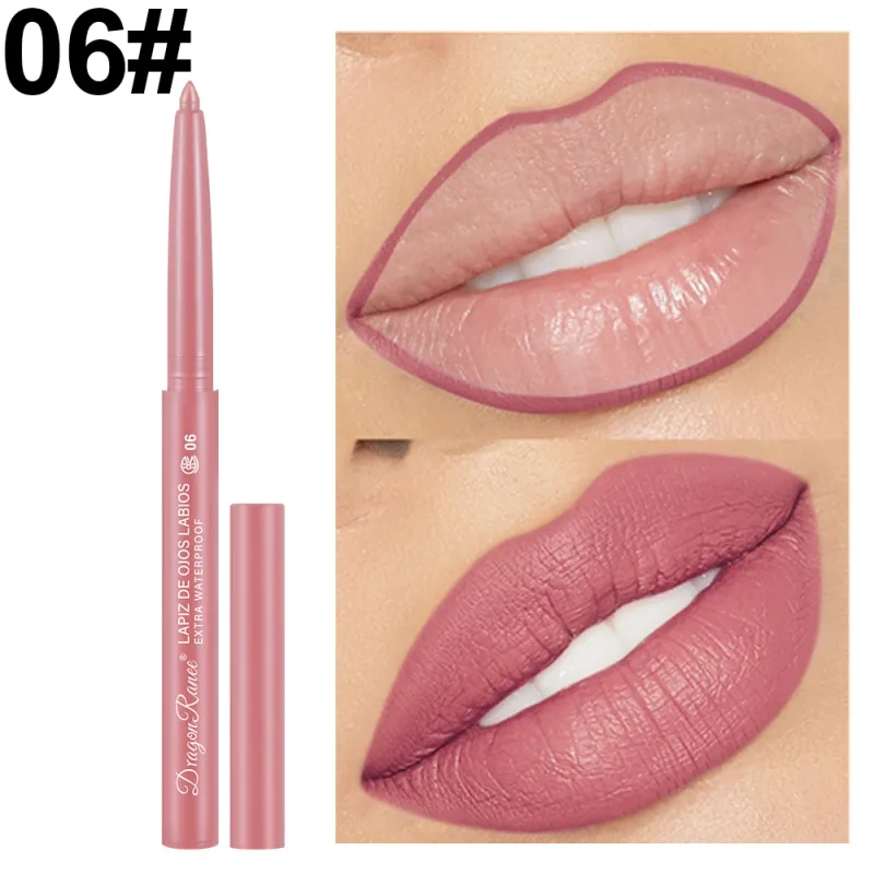 Lip Liner Lipstick Pen Waterproof Long-Lasting Contouring Lip Pencil Matte Finish Beginner Automatic Lip Liner Bean Paste Color Contouring Pen Automatic Rotating Lip Liner — image 15