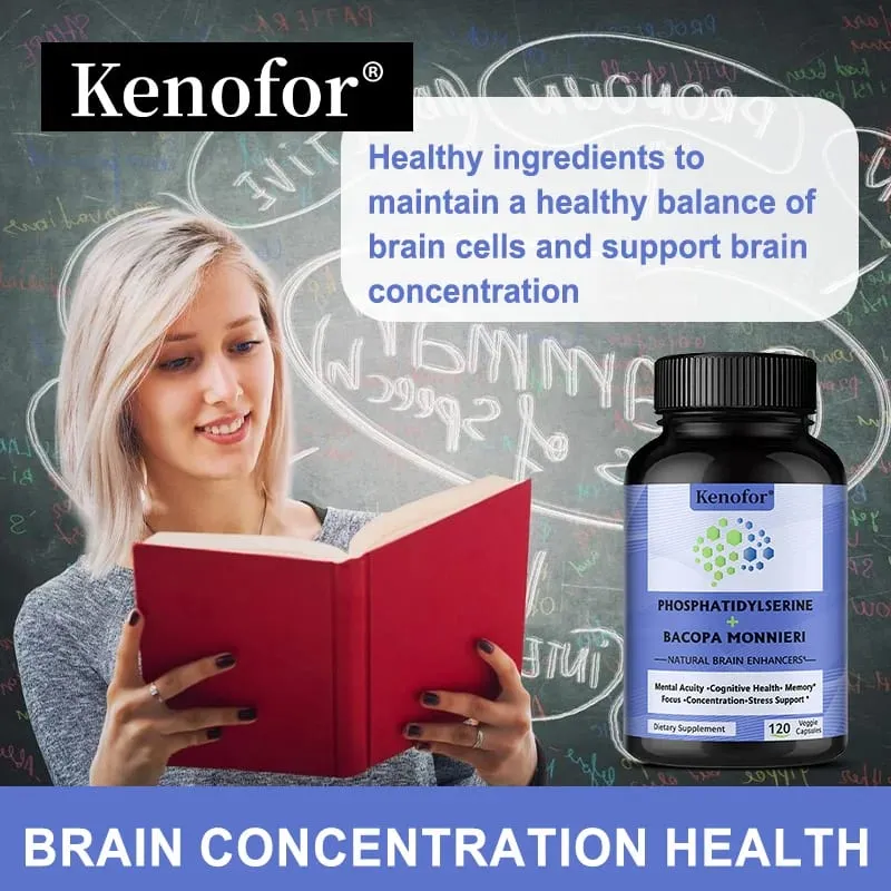 Phosphatidylserine + Bacopa Monnieri Supplement - Helps Memory Cognitive Health Relieve Stress - Brain Nutritional Supplement — image 6