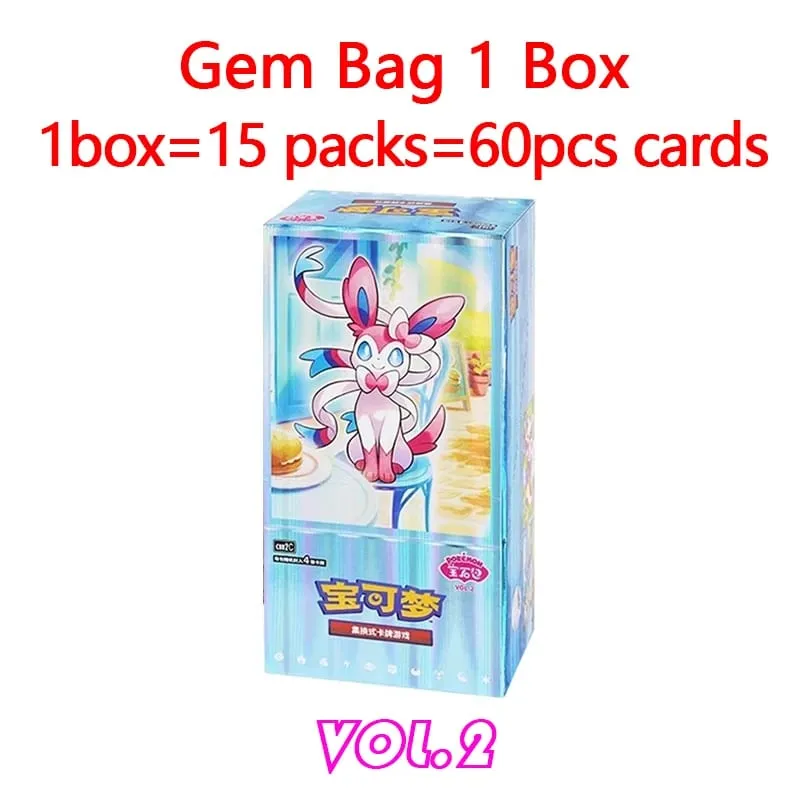 Original Pokemon GemPack Cards Vol.5 Vol.3 Vol.2 Vol.1 Trading PTCG Bag Gem Box Deck Sprigatito Eevee Pikachu Gengar Card Gift — image 12
