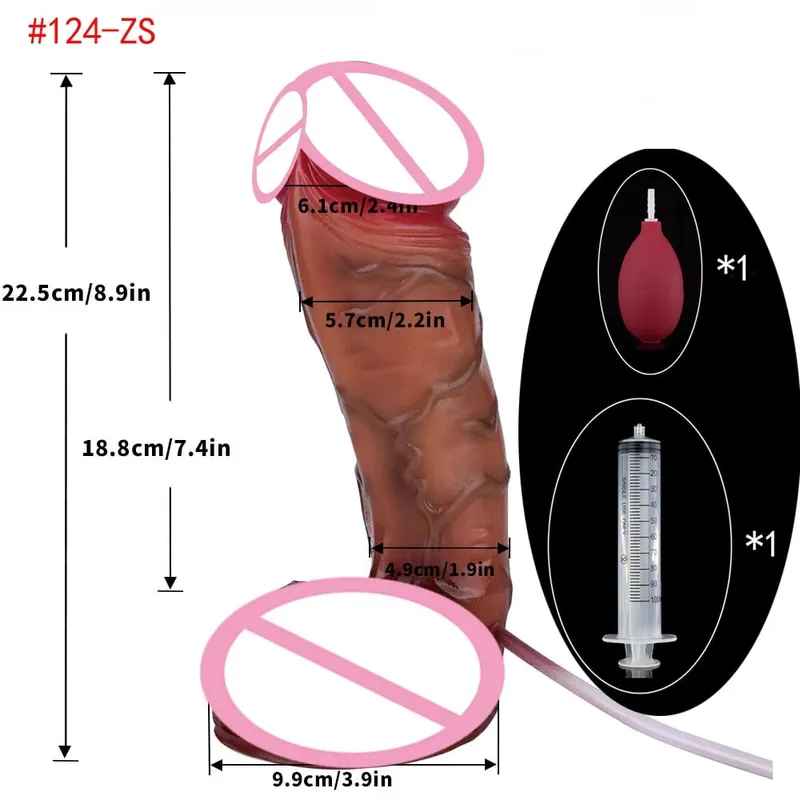 Lifelike Squirting Penis Silicone Ejaculation Large Realistic Dildo With Sucker Skin Touch Anal Sex Toys For Women — image 22