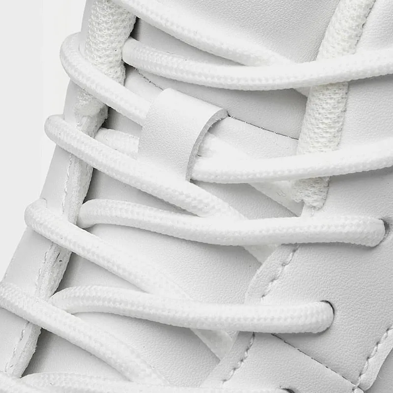 2026 New Height Increasing Shoes for Men 8cm Invisible Elevator Sneakers White Leathe Sport Zapatillas De Hombre Big Size 46 — image 3
