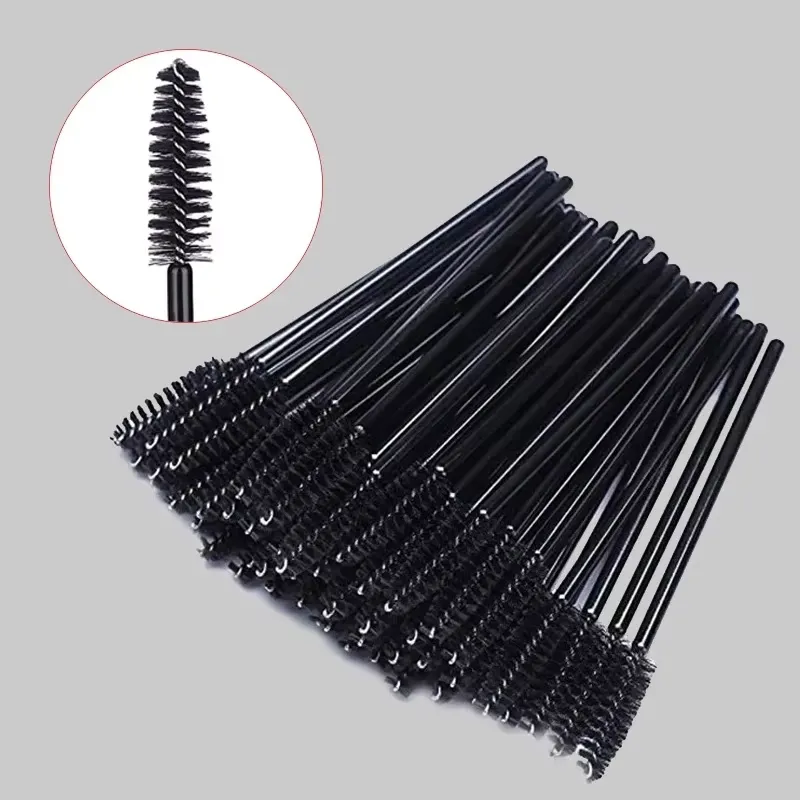 50pcs Disposable Makeup Tools Eyelash Brushes Eyelashes Extension Tools Eyebrow Brush Mascara Wands Applicator Spoolers — image 1