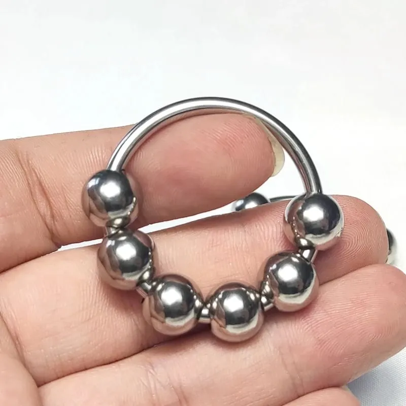 6 Sizes Metal Penis Ring Sex Toys For Men Male Delay Ejaculation Stainless Steel Cock Ring Glans Stimulator Sex Increase Orgasm — image 3