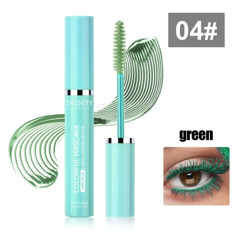 6-color Color Mascara Waterproof and Non-smudged Slender and Thick Curly Christmas Stage Hot Makeup Eye Cosmetics — image 10