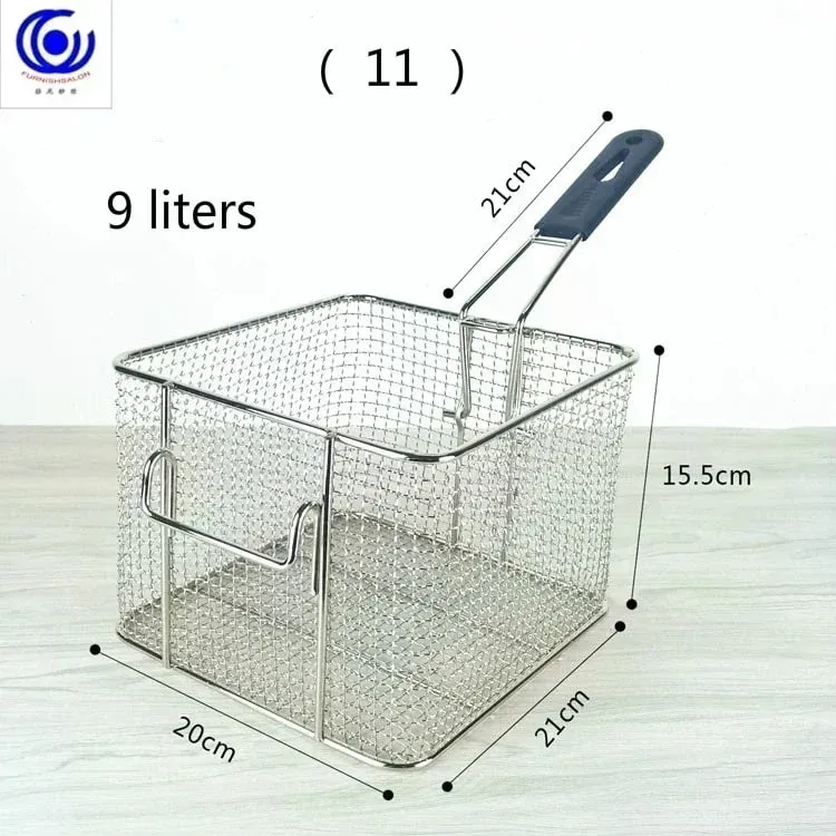 Stainless Steel Fryer Screen French Fries Frame Square Filter Net Encrypt Colander Shaped Frying Basket Fryers Meshed — image 20