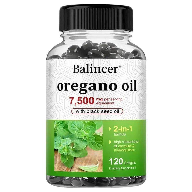 Oreganový olej 7 500 mg s olejem z černých semínek – vysoký obsah karvakrolu podporuje trávení, kosti, nervy, svaly a imunitu — image 9