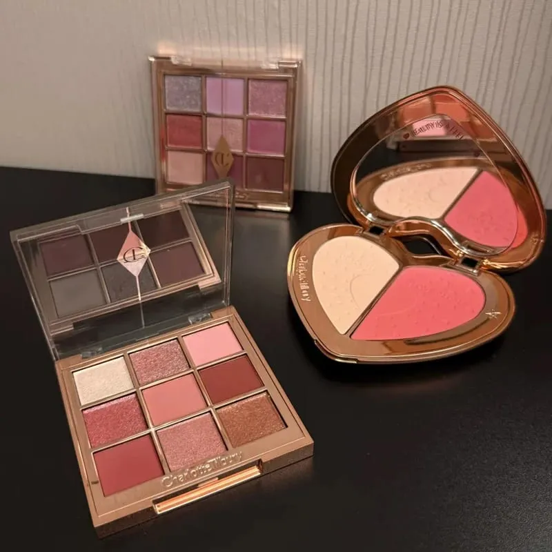 Makeup sets CT Lipstick Light Pink Medium Pink Plumps Gloss Lip Tint Heart-shaped Two-tone Blush Lip Liner Eyeshadow Palette