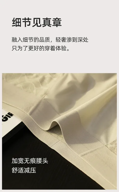 Men Triangle Underwear Ice Silk Thin Breathable Panties Quick Drying Briefs Male Sexy U Bulge Pouch Underpant Lace Leopard Print — image 19