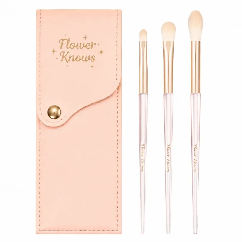 Flower Knows Makeup Brush Set 2pcs Swan Ballet Sweetie Bear Knight Unicorn Blush Brush Soft Synthetic Hair Cute Makeup Tools