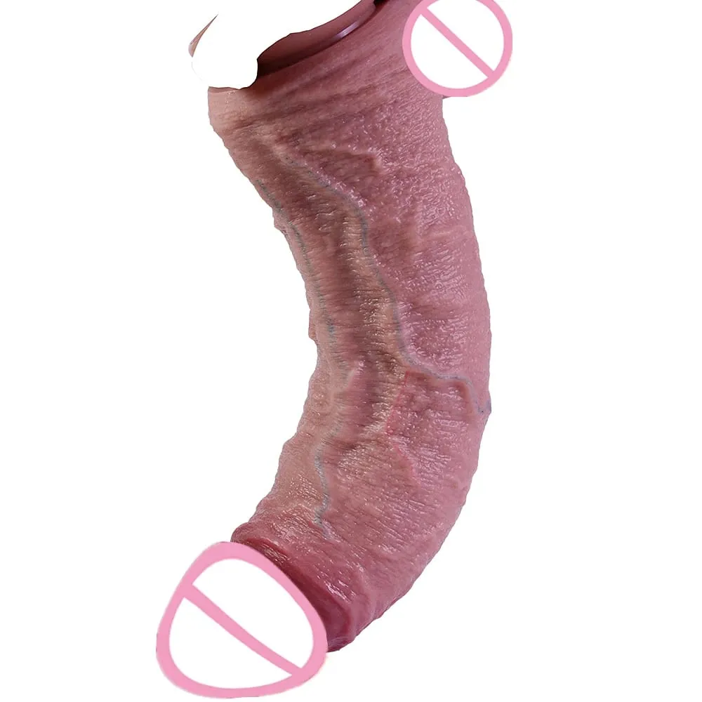 9.8cm Diam New Models Realistic Dildo Soft Silicone Penis with Suction Cup Lifelike Sex Toys for Women Vaginal Anal Masturbation — image 5