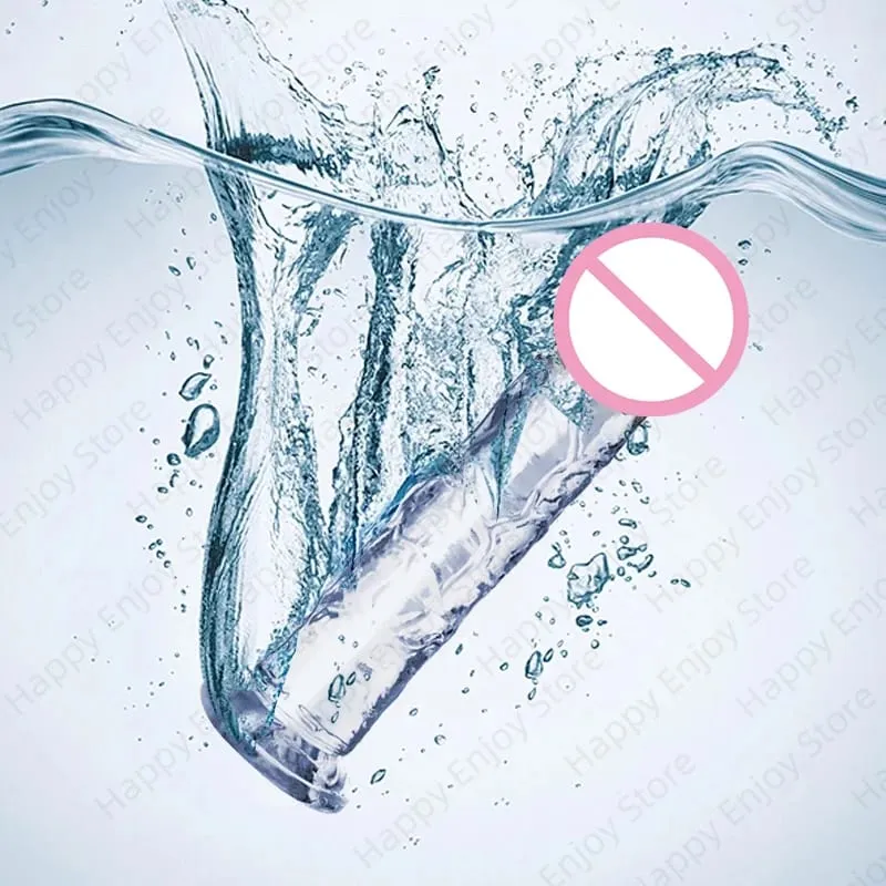 Transparent Realistic Dildo Jelly Penis Suction Cup Dildo Female Masturbator Clitoral Stimulator Big Dick Lesbian Sex Toys — image 2