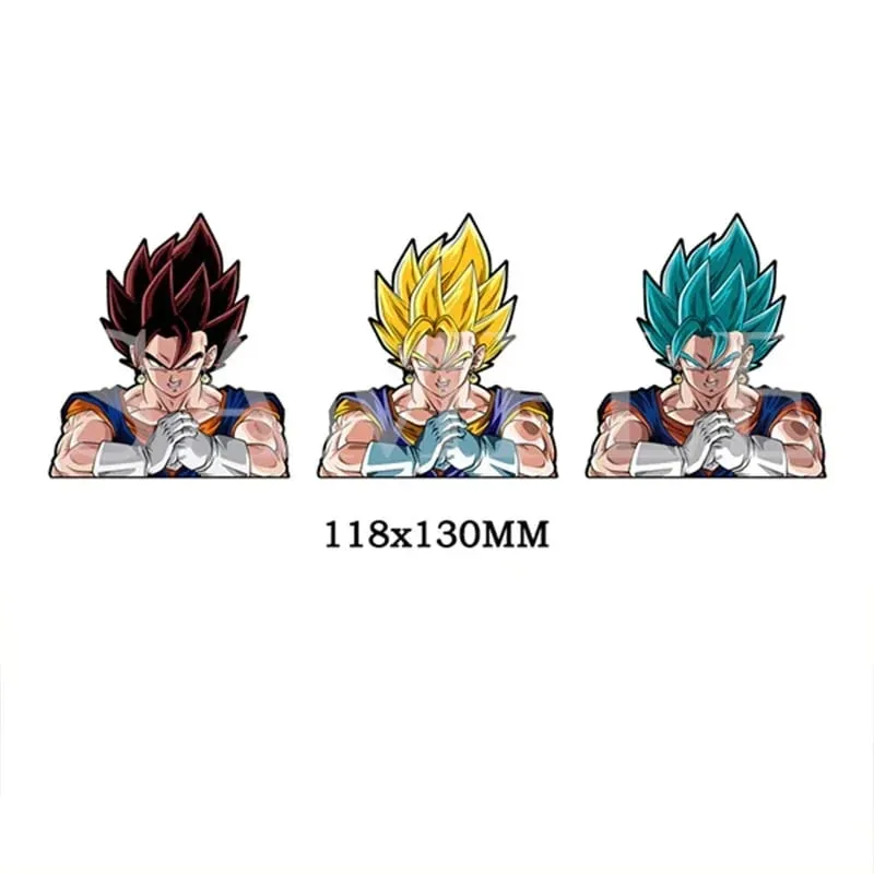 Anime 3D Lenticular Sticker Goku Vegeta Waterproof Decals for Car Refrigerator Skateboard Etc.kid's Gifts