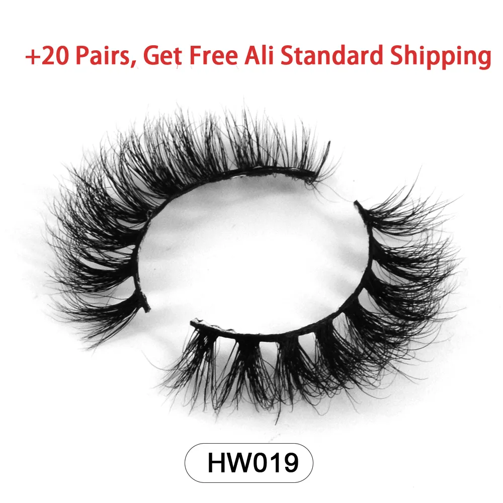 Dropshipping 10-15mm 3D Real Mink Handmade Crossing Lashes Individual Strip Thick Lash Fake Eyelashes with free paper boxes — image 1