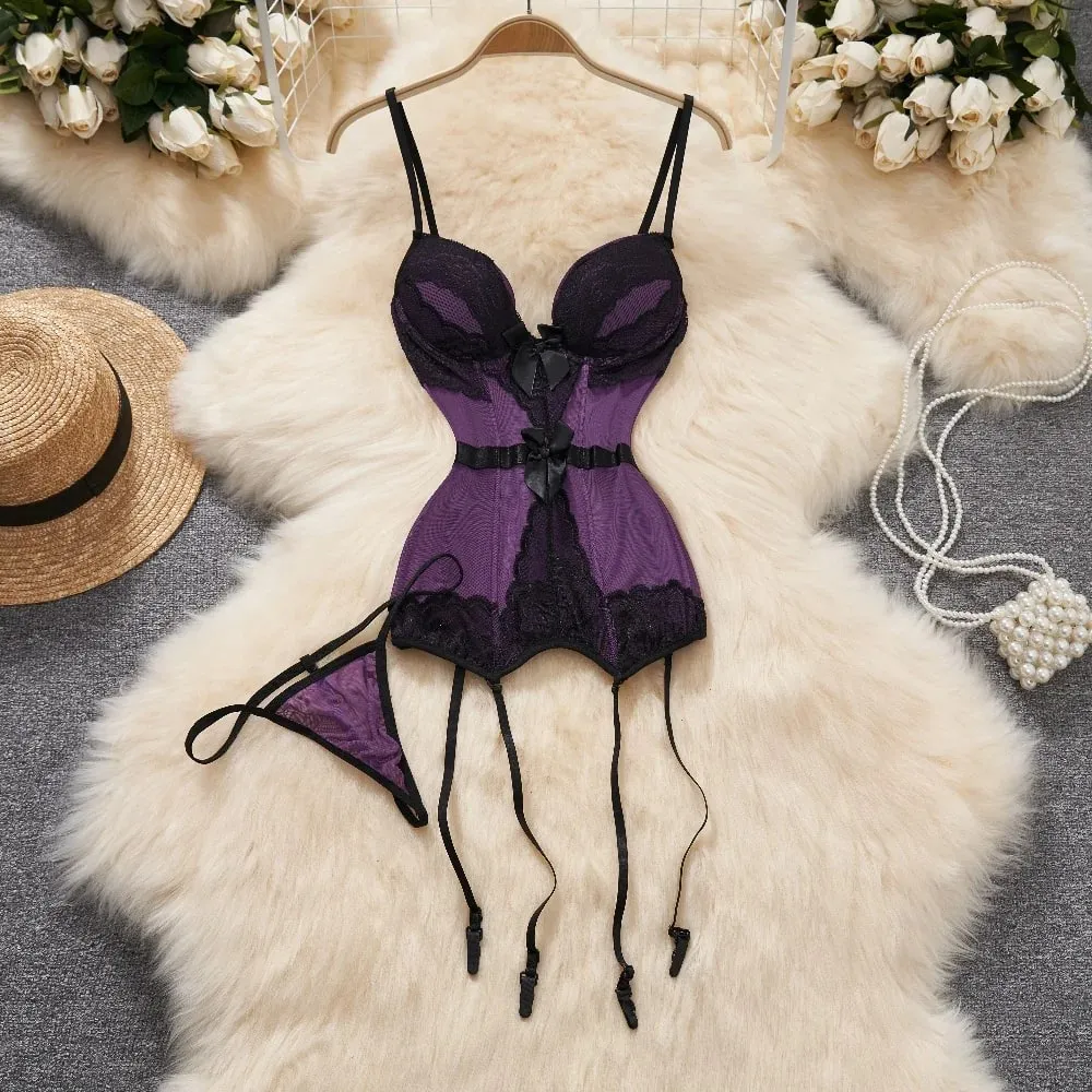 Women' Halter Neck Sleeveless Playsuit Sexy Cute Cow Black And White Contrast Bodysuit Hollow Lace Up Backless Erotic Lingerie — image 28