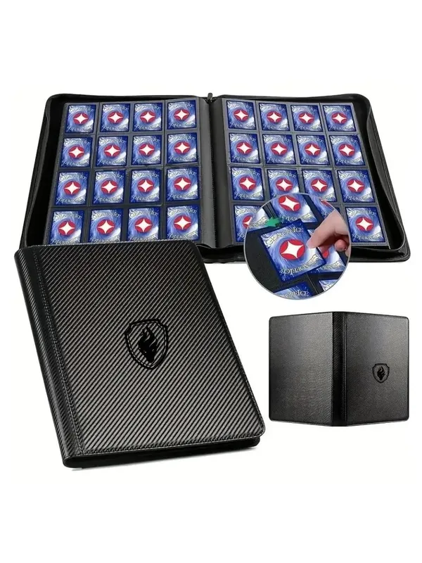 1024 Pockets Trading Card Binder Premium 16 Pockets Card Holder Folders Side Loading Card Album for Sport Game Card — image 8