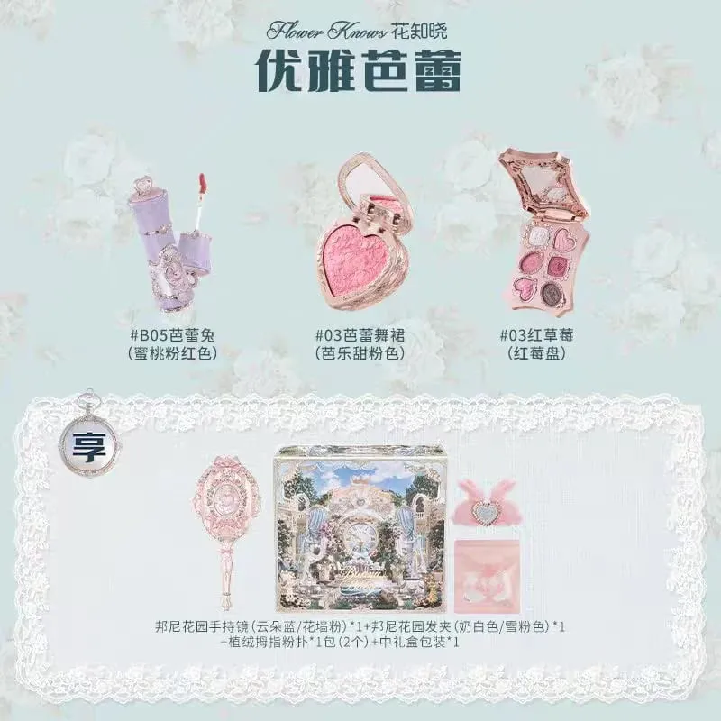 Flower Knows Bunny Garden Collection Lip Cream Blush Air Cushion CC Cream Liquid Foundation Eye Shadows Palette Makeup Set — image 8