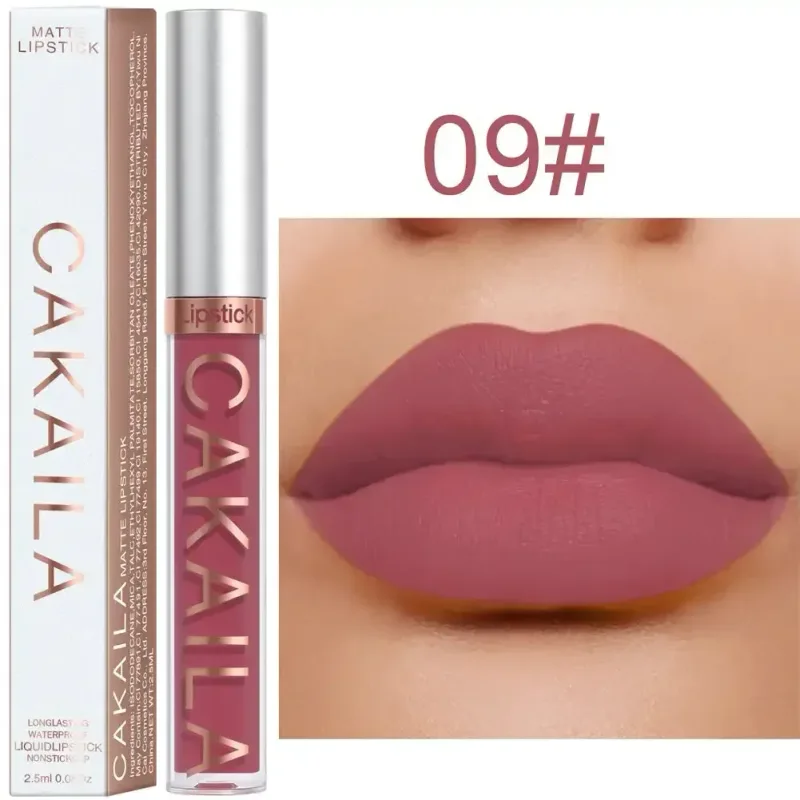 Lip Gloss Waterproof Matte Liquid Lipstick Long Lasting Velvet Lipgloss Tint Tube Nude Pigment Lip Makeup Cosmetics