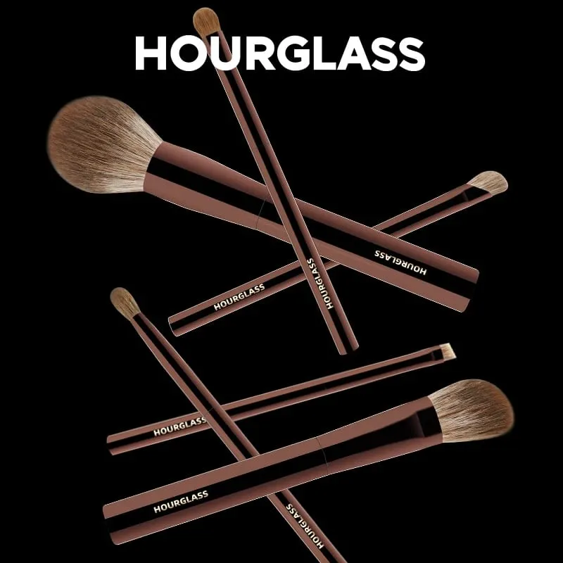 Hourglass Makeup Brush Set 10 Soft and Convenient Eyeshadow Concealer Stucco Grooming Face Makeup Brushes — image 2