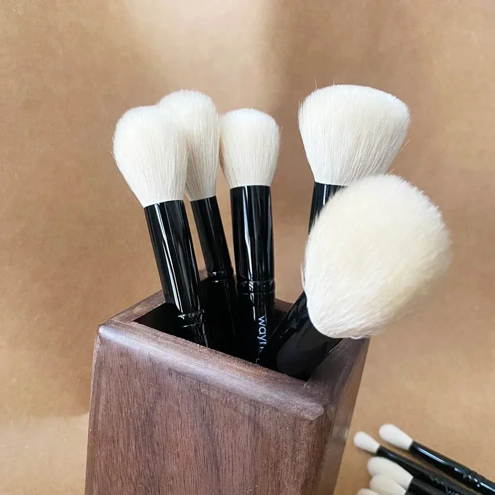 WG Face Powder Cheek Highlight Sculpt Cream Foundation Brush Natural Goat Hair Makeup Brushes