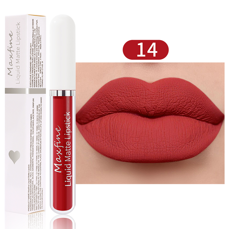 Matte liquid lipstick Waterproof sexy velvet lip glaze Long lasting moisturizing lipstick — image 14