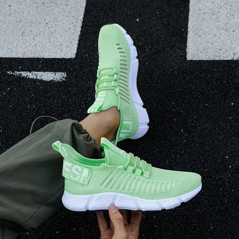 Summer Men's Mesh Tennis Casual Sneakers Breathable Soft Sole Lightweight Outdoor Hiking Comfortable Running Vulcanized Shoes — image 7