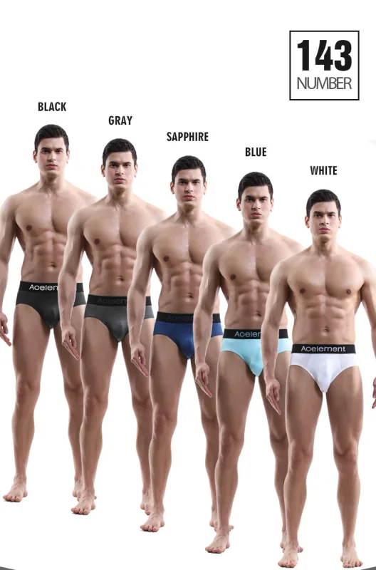 Men's underwear triangle shorts ice silk fashion breathable sexy thin U convex bottom pants youth low waist triangle shorts head