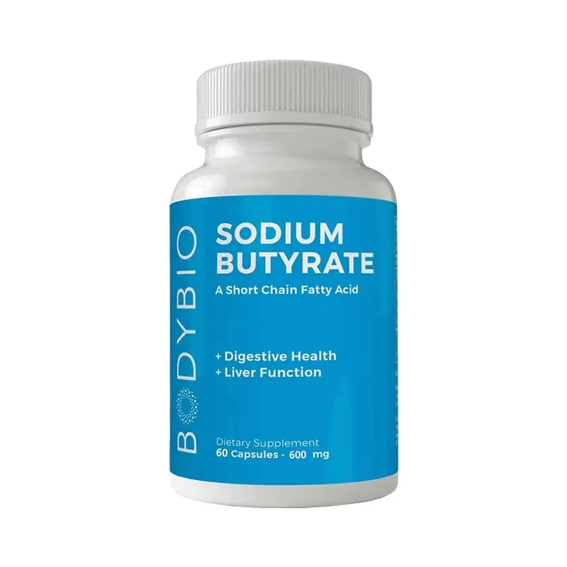 Sodium Butyrate Supplement Capsules para sa Digestion Health Supportloat Gas at Constipation Relief 120 Capsules