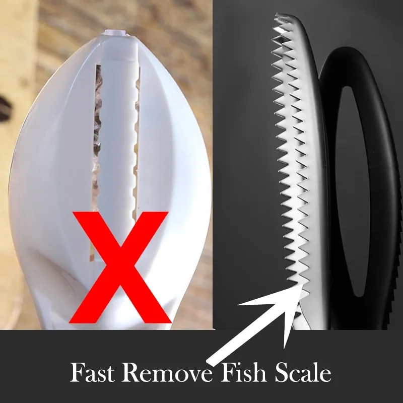Efficient Fish Scale Remover Stainless Fish Cleaning Tool Fish Scale Remover Fish Skin Brush Scraping Scale Peeler Kitchen tools — image 3