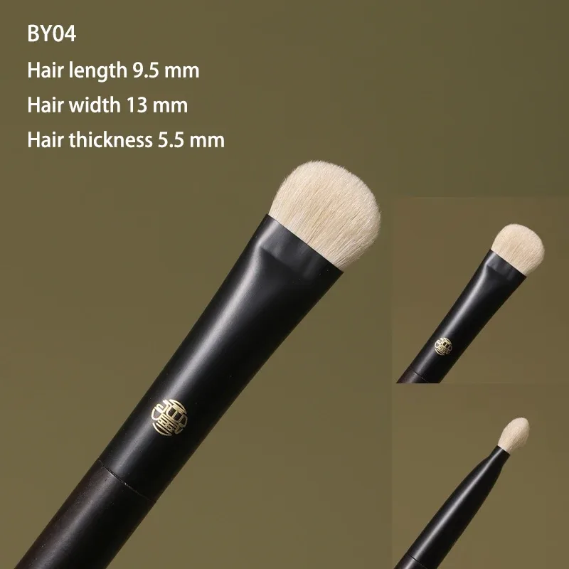 Limited||Professional Handmade Makeup Brushes 1PC White Lynx Hair Eye Shadow Blending Brush Ebony Handle Make Up Brush