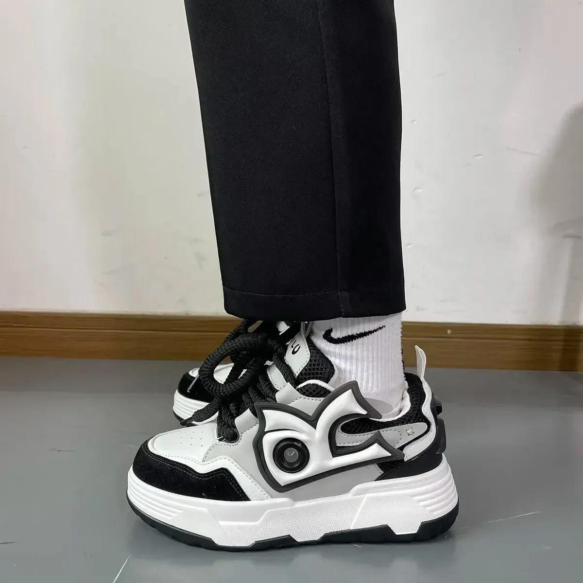 Men Chunky Sneakers 2024 Brand Design Men's Casual Sneakers Thick Sole Mans Skateboarding Shoes — image 7