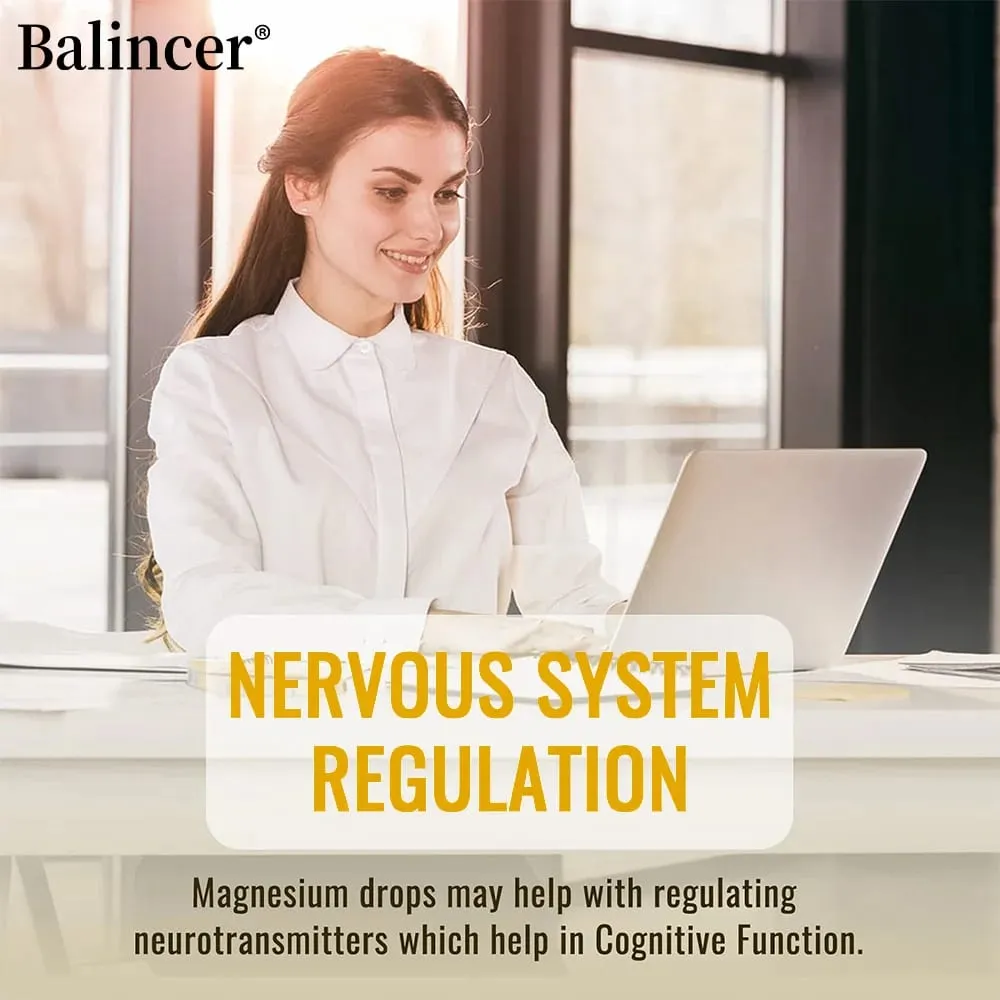 Magnesium Glycinate Liquid Drops 500mg Complex Supplement para sa Sleep Nerve Energy Muscle Bone Calm & Digestion 2 Fl Oz — image 5